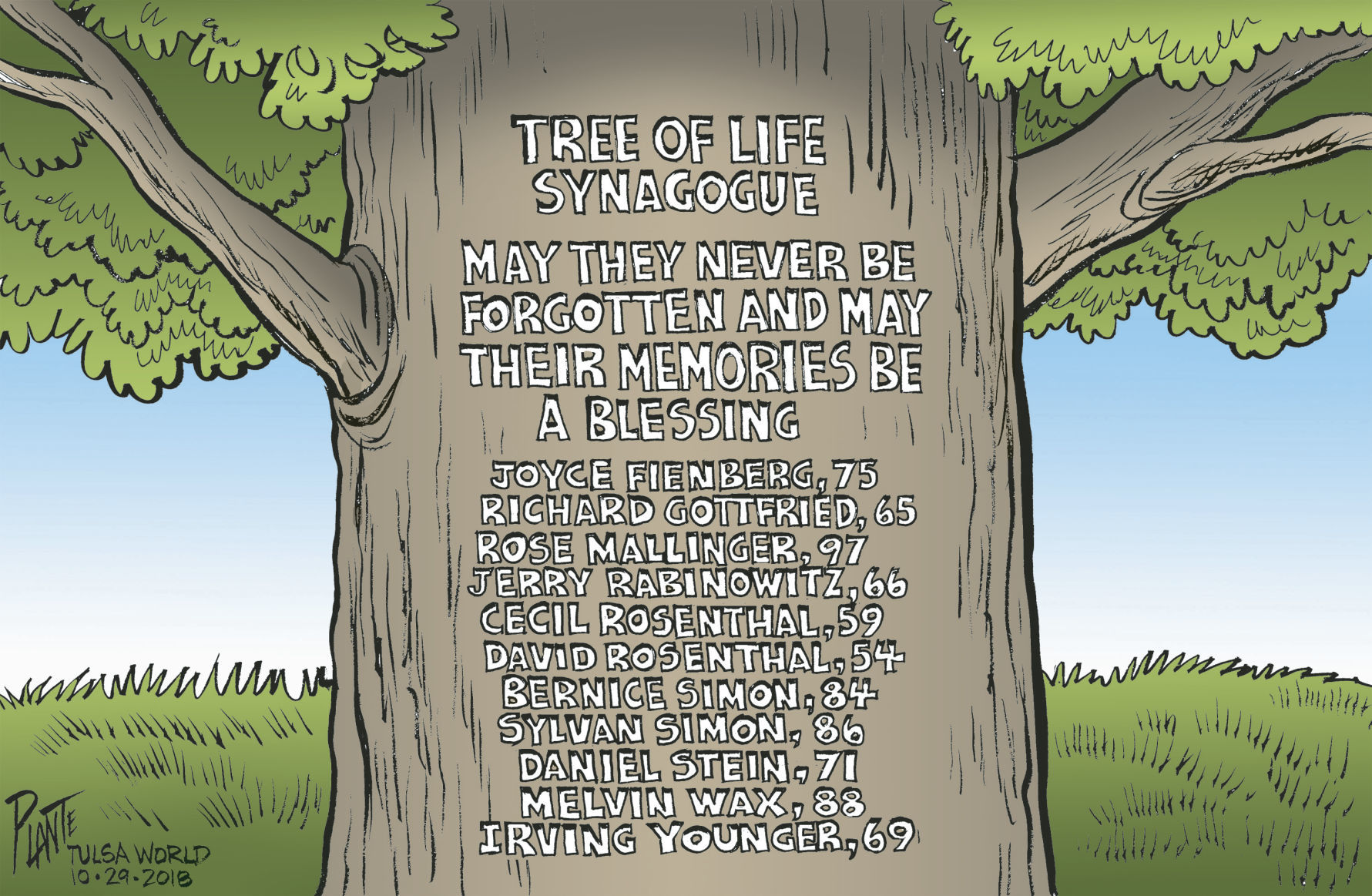 Bruce Plante Cartoon: Tree of Life